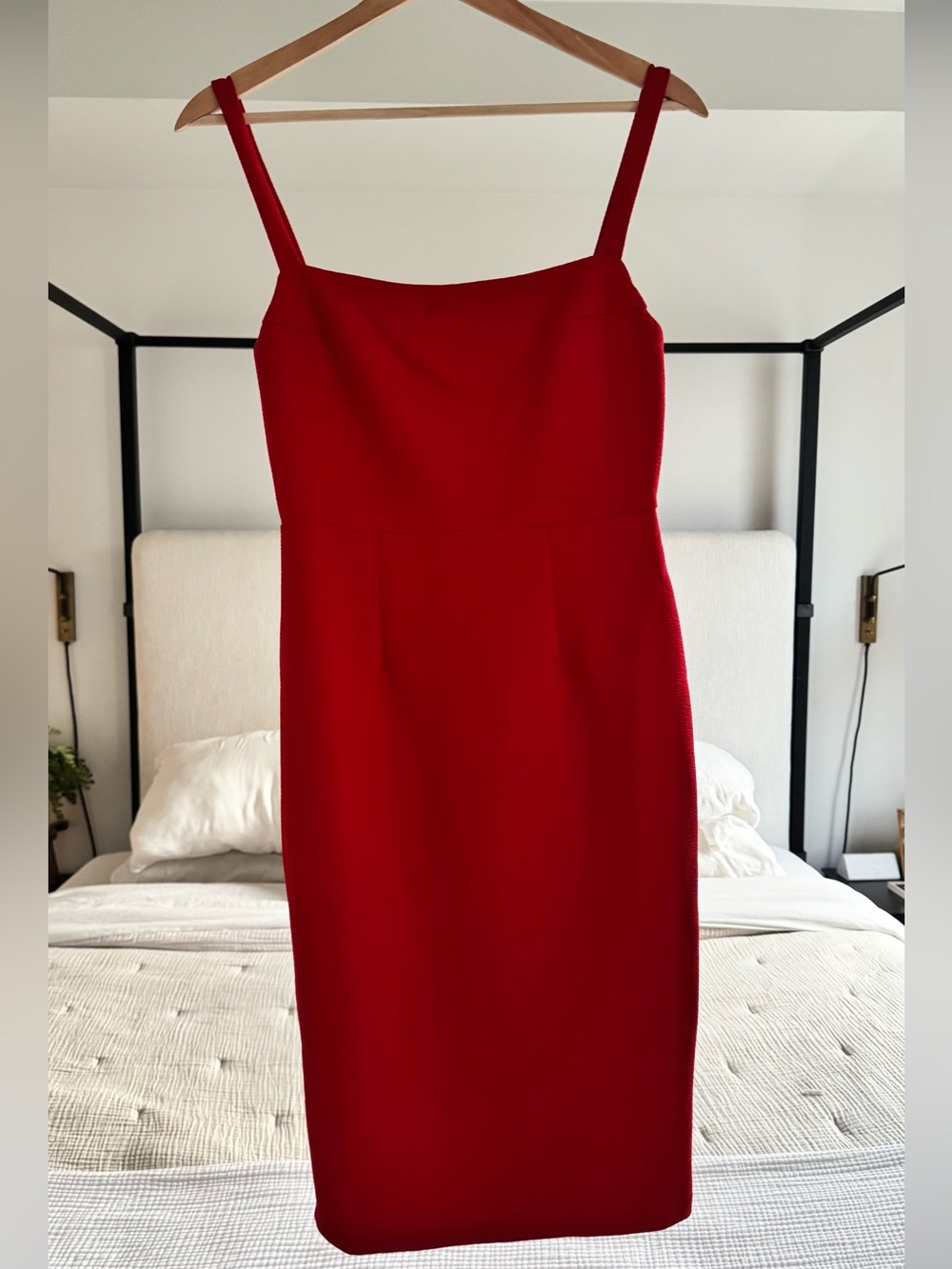 Selfie Leslie Women's Red Slim Sheath Dress